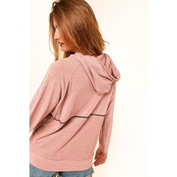 Azura Exchange  Princess Line Out Seam Hoodie with Front Buttons - Picture 8 of 8